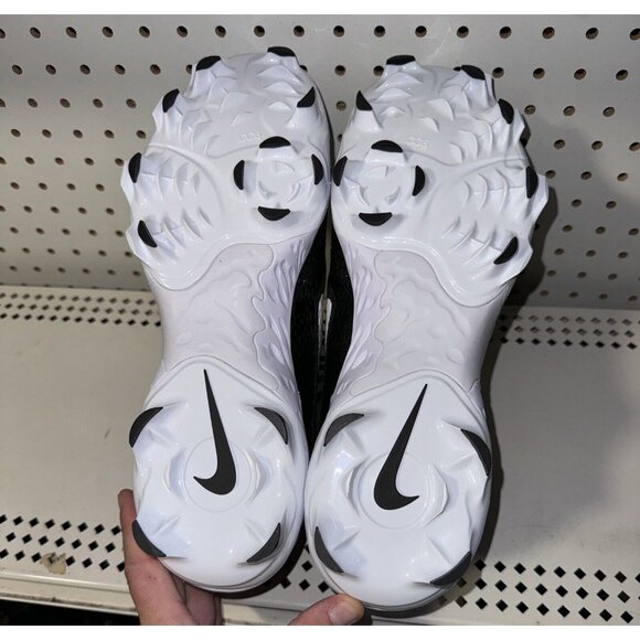 Nike Alpha Huarache Elite 4 Low MCS Mens Molded Baseball Cleats Size 12 Black - Picture 7 of 8